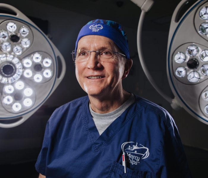 Dr. Gary Parker, Specialty Lead Surgeon, in the Operating Theatre for an interview.